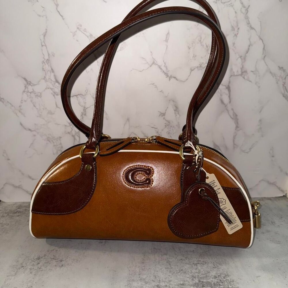Coachtopia Bowling Shoulder Bag NWT Tan Saddle